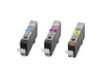 Canon CLI 521 CMY ink cartridges