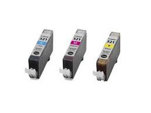 Canon CLI 521 CMY ink cartridges
