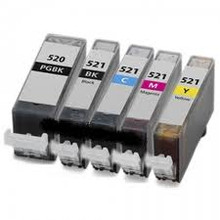 Canon PGI 520 + CLI 521 BCMY (5) compatible ink cartridges