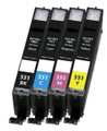 Canon CLI 551 multipack  ink cartridges black cyan magenta & yellow