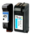 HP 45 & HP 78 black and colour inkjet ink cartridges