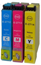 Compatible with Epson 27XL cyan, magenta & yellow ink cartridges. High capacity