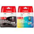 Original Canon PG 540XL Canon CL 541XL printer ink cartridge multipack.