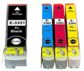 Compatible 33XL black, cyan, magenta & yellow Epson printer ink cartridges