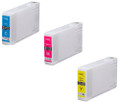 Compatible with Epson 79XL printer ink cartridge. High capacity cyan, magenta & yellow 