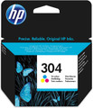 Original HP 304 colour printer ink cartridge N9K05AE