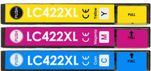  LC422XL Ink Cartridges cyan magenta& yellow non oem for Brother MFC-J5345DW