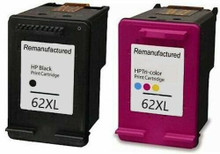 Remanufactured HP 62XL ink cartridges Non OEM. High capacity