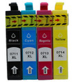 Epson T0715 multipack compatible printer ink cartridges T0711 T0712 T0713 T0715