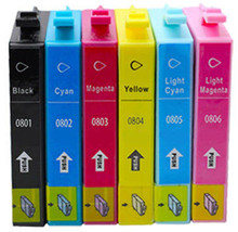 Epson T0807 multipack printer ink cartridges. T0801 - T0806