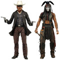 Lone Ranger and Tonto 1/4th Scale Figures Set of 2 by NECA
