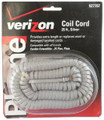 25' Silver Handset Cords - 25 Pack
