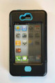 Iphone 4 Case Black W/ Turquoise Accents
