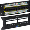 Patch Panel- Cat 6 Front- 12 Port