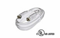 75' F-f White Rg6/ul Cable