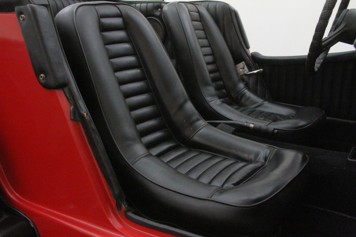 Upholstery, Gazelle / SSK (All Vinyl) "Black" Front Seat (Each) MG