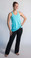 Breathe Again Tank with our Blue Color block yoga Pant (items sold separately)