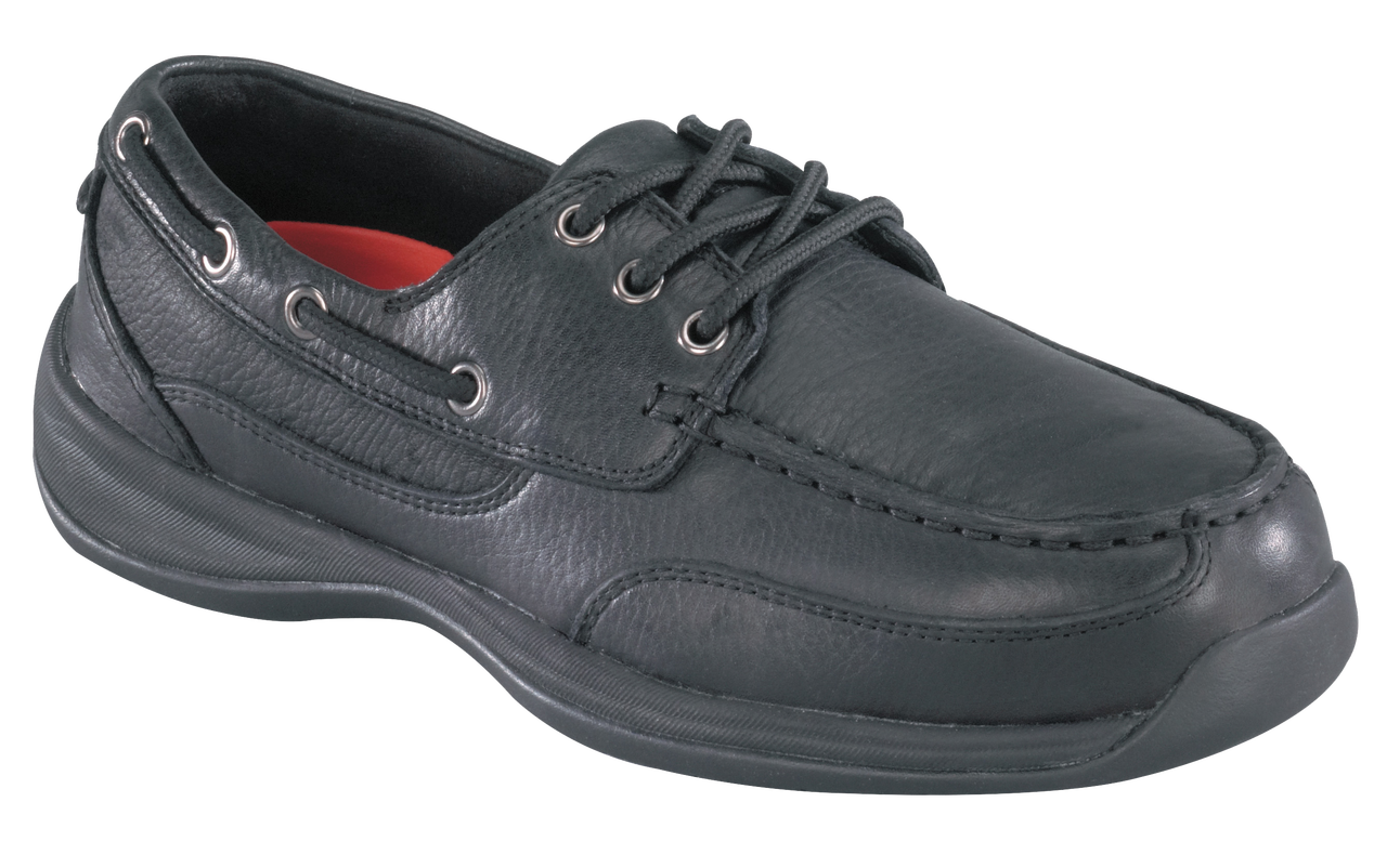 all black boat shoes