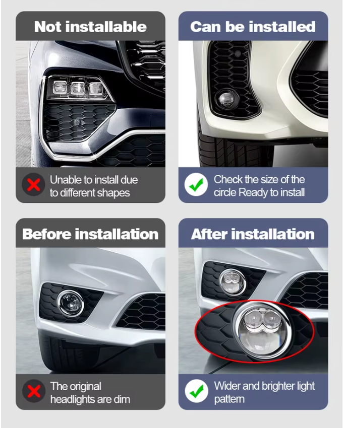 3 Inch Front Fog LED Projector Laser