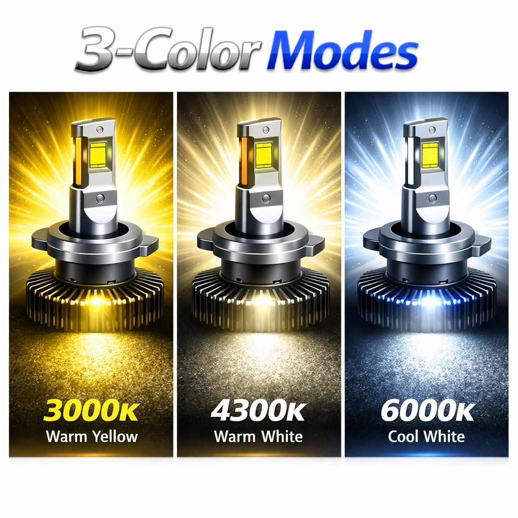 H55X Series 3 colour modes 6000K 4300K 3000K