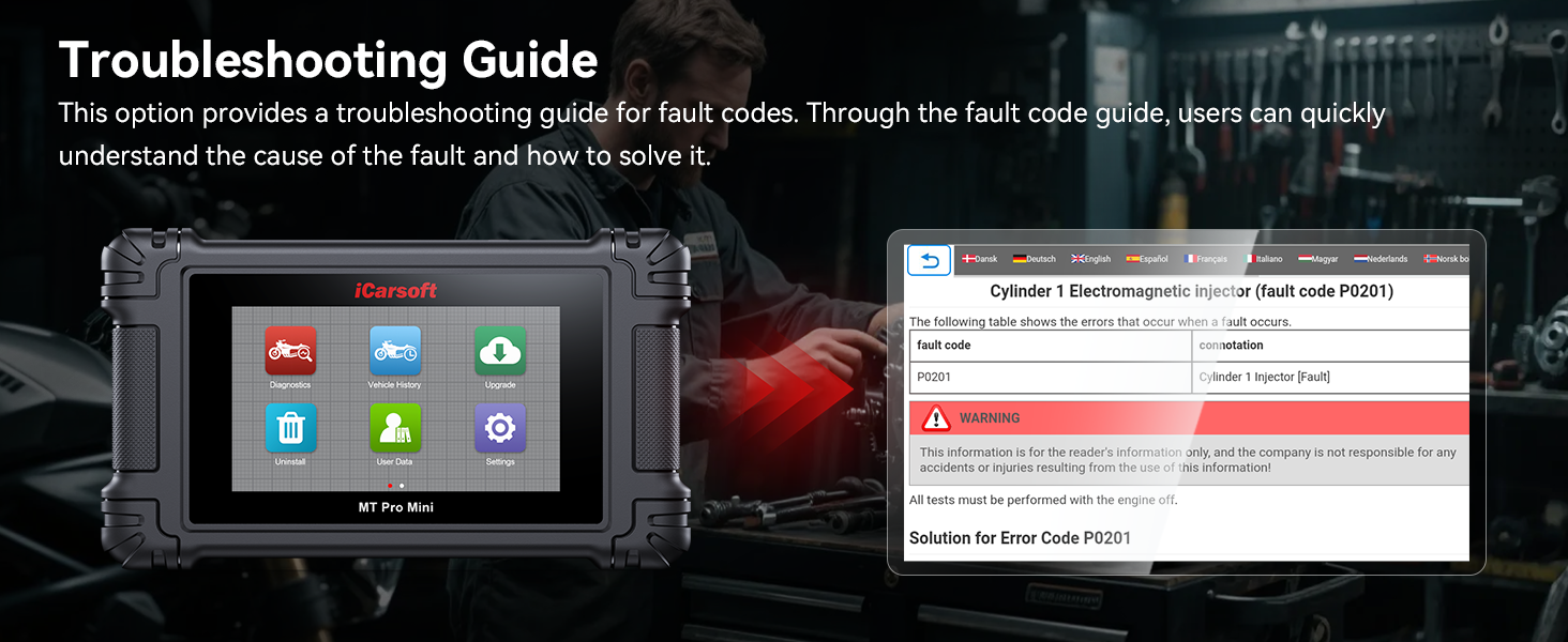 Troubleshooting guide - faster fault finding