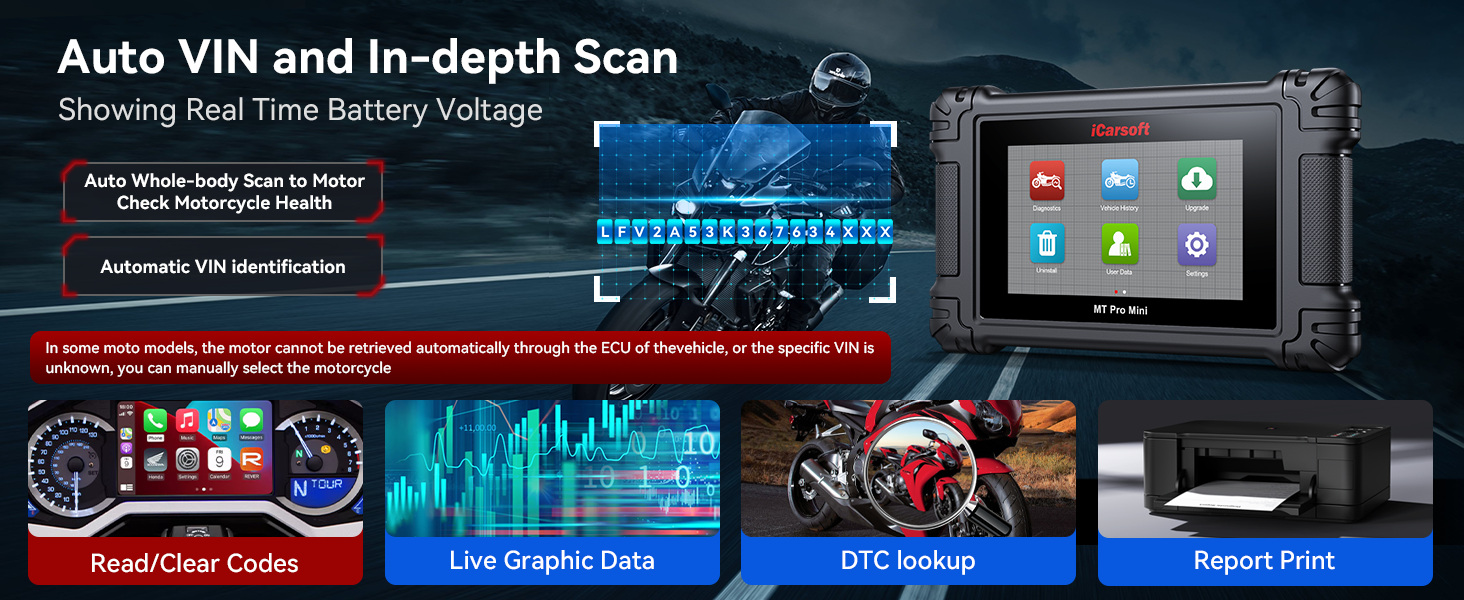 Auto VIN and in-depth scan