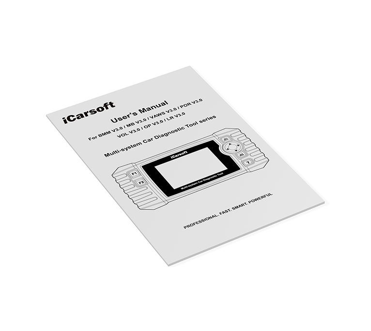 iCarsoft POR V3.0 user manual