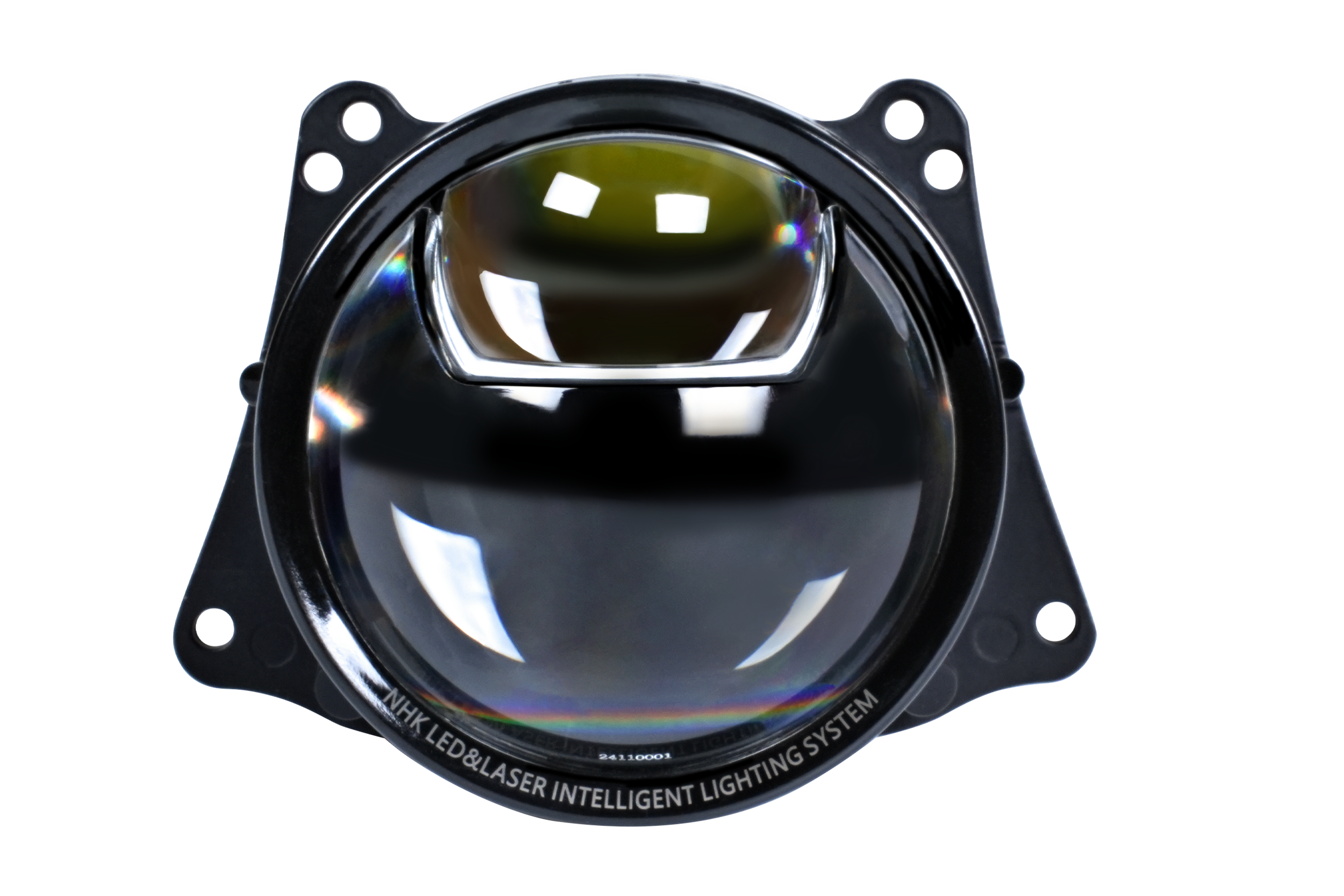 Round glass lens – front view