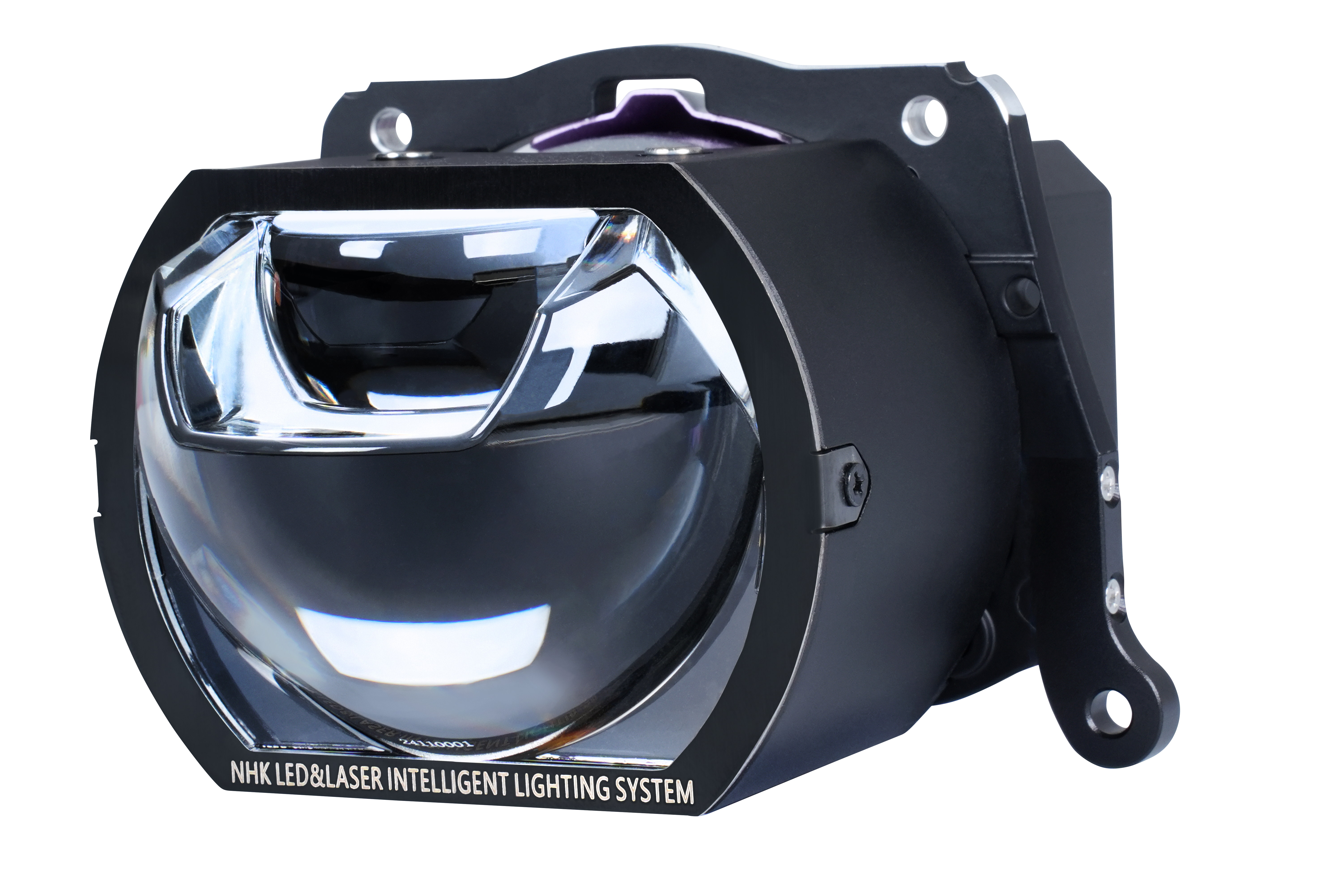 Square glass lens – close-up