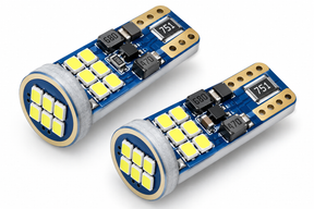 501 W5W T10 18 SMD 2016 CANBUS White LED Bulbs 12V-24V Non-Polarity – Pair 