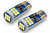 501 W5W T10 18 SMD 2016 CANBUS White LED Bulbs 12V-24V Non-Polarity – Pair 