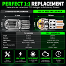 501 W5W T10 5 SMD 3030 Wide Copper CANBUS White LED Bulbs 12V-24V - Pair