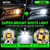 501 W5W T10 5 SMD 3030 Wide Copper CANBUS White LED Bulbs 12V-24V - Pair