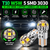 501 W5W T10 5 SMD 3030 Wide Copper CANBUS White LED Bulbs 12V-24V - Pair