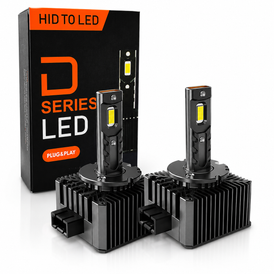 D1S LED Headlight Bulbs 9000LM 6000K HID to LED Twin Pack