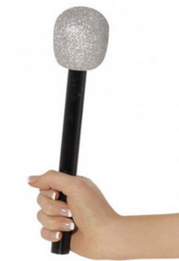 Glitter Silver Microphone