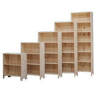 Solid Wood Bookcases Birch Unfinished Astoria Collection