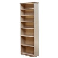 Solid Wood Bookcases Birch Unfinished Lexington Collection