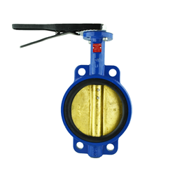 Wafer Style Ductile Iron Butterfly Valve with Bronze Disc