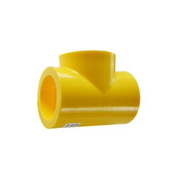 Yellow MDPE Socket Fusion Tee PE2708