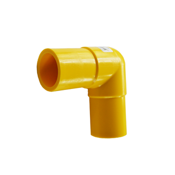 Yellow Gas Butt Fusion 90 Degree Elbow MDPE PE2708