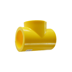 Yellow MDPE Socket Fusion Tee PE2708