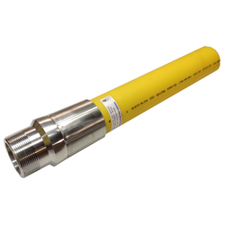 Zinc Plated Carbon Steel Gas Threaded Transition YELLOW MDPE