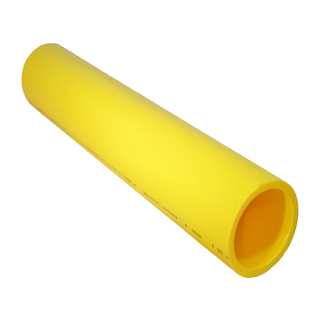Yellow MDPE PE2708 Gas Pipe Medium Density Polyethylene Straight Length
