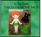 In The Hoop Felt Fun Dolls Set #3 Embroidery Machine Design