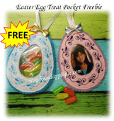 In The Hoop Easter Egg Treat Pocket & Picture Frame Design
