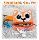 In The Hoop Zipped Buddy Case Fox Embroidery Machine Design