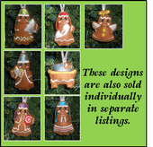 In The Hoop Sweet Ginger Nativity Ornament Embroidery Machine Design Set