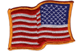 US Reverse Waving Flag Patch