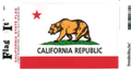 California Flag Decal 